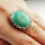 turquoise... regulowany pierścionek z turkusem  / lookrecya / Biżuteria / Pierścionki