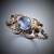 blossom blue... złoty pierścionek z szafirem i diamentami / lookrecya / Biżuteria / Pierścionki