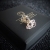 Czarne koronki... złote kolczyki z diamentami / lookrecya / Biżuteria / Kolczyki