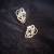 Czarne koronki... złote kolczyki z diamentami / lookrecya / Biżuteria / Kolczyki