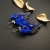 Jadeit z kobaltową kokardką... / PiLLow Design / Biżuteria / Kolczyki