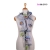 Szary i niebieskie kwiaty I- szalik, naszyjnik jedwabno-filcowy / inmano / Moda / Szale i chusty