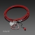 LOVE VINTAGE RED  / Srebrny Styl / Biżuteria / Bransolety