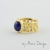 Pierścionek z niebieskim szafirem - Kolekcja Hewn   / Mario Design / Biżuteria / Pierścionki
