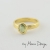 Pierścionek z zielonym szafirem (roz. 13) - Kolekcja Hewn   / Mario Design / Biżuteria / Pierścionki