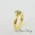 Pierścionek z zielonym szafirem (roz. 13) - Kolekcja Hewn   / Mario Design / Biżuteria / Pierścionki