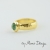 Pierścionek z zielonym turmalinem - rozmiar nr 14 (P127) / Mario Design / Biżuteria / Pierścionki