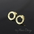 Kolczyki na sztyftach - młotkowane koła 10 mm / Mario Design / Biżuteria / Kolczyki