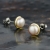 Kolczyki z naturalnymi perłami Mauve - Classic Pearls / Mario Design / Biżuteria / Kolczyki