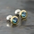Mario Design, Biżuteria, Kolczyki, Kolczyki na sztyftach z Neptune Garden Topaz