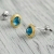 Mario Design, Biżuteria, Kolczyki, Kolczyki z topazami - London Blue Topaz fasetowany