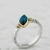 Black Opal Ring 18k Yellow Gold -  size 17 / Mario Design / Biżuteria / Pierścionki