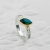 Black Opal Ring 18k Yellow Gold -  size 17 / Mario Design / Biżuteria / Pierścionki