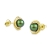 Mario Design, Biżuteria, Kolczyki, KOLCZYKI Z PERŁAMI SWAROVSKI SCARABAEUS GREEN