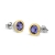 Mario Design, Biżuteria, Kolczyki, KOLCZYKI NA SZTYFTACH - CHATON  TANZANITE SWAROVSKI