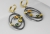 Kolczyki wiszące z szafirami  / Mario Design / Biżuteria / Kolczyki