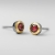 Mario Design, Biżuteria, Kolczyki, KOLCZYKI NA SZTYFTACH - SWAROVSKI Chaton Crystal  Burgundy