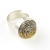  Srebrny pierścionek z ceramiką " Róża Pustyni"  ID: DG P 17 / Dorota Gulbierz / Biżuteria / Pierścionki