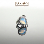 SALONI PARADISE - Srebrny pierścionek z Opalitem - PASIÓN w Biżuteria/Pierścionki