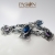 KASHMIR BLUE LALIMA - Srebrna bransoleta z markizami granatowych Kwarcy i lawendowymi Ametystami / PASIÓN / Biżuteria / Bransolety