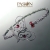 DARLING - srebrny, romantyczny naszyjnik z motywem serca z czerwonym Topazem i Kwarcem / PASIÓN / Biżuteria / Naszyjniki