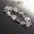 PASIÓN, Biżuteria, Bransolety, FROZEN - srebrna bransoleta z chalcedonami, topazami sky blue i ametystami lawendowymi