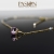 PASIÓN, Biżuteria, Naszyjniki, PRINCESS - krótki złocony naszyjnik z różowym Topazem i Apatytami