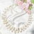 FINESSE - krótki złocony naszyjnik z różowymi Perłami i Opalami peruwiańskimi / PASIÓN / Biżuteria / Naszyjniki