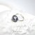 RAYA - srebrny pierścionek z Topazem sky blue