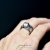 TRIPLE MOON  - srebrny czarny pierścionek z Kryształem górskim / PASIÓN / Biżuteria / Pierścionki