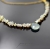DELICETO - złocony naszyjnik z surowymi Opalami etiopskimi i miętowym Chalcedonem / PASIÓN / Biżuteria / Naszyjniki