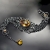 LA GLOIRE - srebrna oksydowana bransoleta pr. 925 w stylu wiktoriańskim ozdobiona Cytrynami  / PASIÓN / Biżuteria / Bransolety