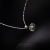 GREEN HOPE - srebrny minimalistyczny naszyjnik z zielonym Peridotem / PASIÓN / Biżuteria / Naszyjniki