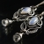 Bianca - eleganckie srebrne kolczyki z kamieniem księżycowym, wykonane ręcznie / CIBA / Biżuteria / Kolczyki