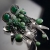 CIBA, Biżuteria, Kolczyki, Mitanni emerald - ekskluzywne srebrne kolczyki z onyksem wykonane ręcznie