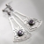 2D lace 0010 - kunsztowne srebrne kolczyki z ametystem / CIBA / Biżuteria / Kolczyki