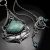CIBA, Biżuteria, Naszyjniki, Lotte - ekskluzywny srebrny naszyjnik z amazonitem wykonany ręcznie