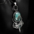 Esimme - ekskluzywny srebrny naszyjnik z naturalnym turkusem wykonany ręcznie / CIBA / Biżuteria / Naszyjniki
