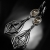 Sandhya - efektowne srebrne kolczyki z kwarcem rutylowym, wykonane ręcznie / CIBA / Biżuteria / Kolczyki