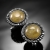 CIBA, Biżuteria, Dla mężczyzn, Kailash - ekskluzywne srebrne spinki do mankietów z żółtym awenturynem, wykonane ręcznie