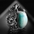 CIBA, Biżuteria, Pierścionki, Aphrodite - ekskluzywny srebrny pierścionek z amazonitem rosyjskim, wykonany ręcznie