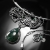 CIBA, Biżuteria, Naszyjniki, Fanness - elegancki srebrny naszyjnik z agatem mszystym, wykonany ręcznie