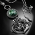 CIBA, Biżuteria, Naszyjniki, Eavan - misterny srebrny naszyjnik z niezwykłym kaboszonem turkusu, wykonany ręcznie