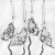 Arlana - misterny srebrny naszyjnik z motylem i pięknym kwarcem truskawkowym, wykonany ręcznie / CIBA / Biżuteria / Naszyjniki