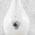 Fatma - niepowtarzalny srebrny galaktyczny naszyjnik z pięknym lapisem, wykonany ręcznie / CIBA / Biżuteria / Naszyjniki
