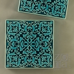 dekor 15cm x 15cm wz.A turkus