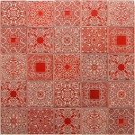 kafle arabeski czerwone, 25 sztuk - pracowniazona w Dekoracja Wnętrz/Ceramika