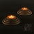 lampiony okrągłe schodkowe dwa / pracowniazona / Dekoracja Wnętrz / Ceramika
