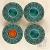 4 lampiony ornamentowe turkusowe / pracowniazona / Dekoracja Wnętrz / Ceramika
