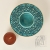 4 lampiony ornamentowe turkusowe / pracowniazona / Dekoracja Wnętrz / Ceramika